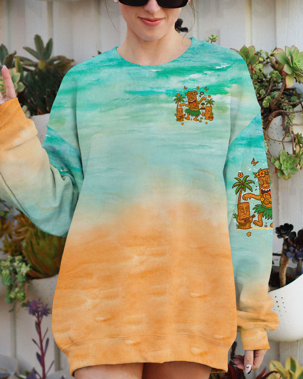 BLISSCORNERS TIKI ME DRUNK I'M HOME ALL OVER PRINT