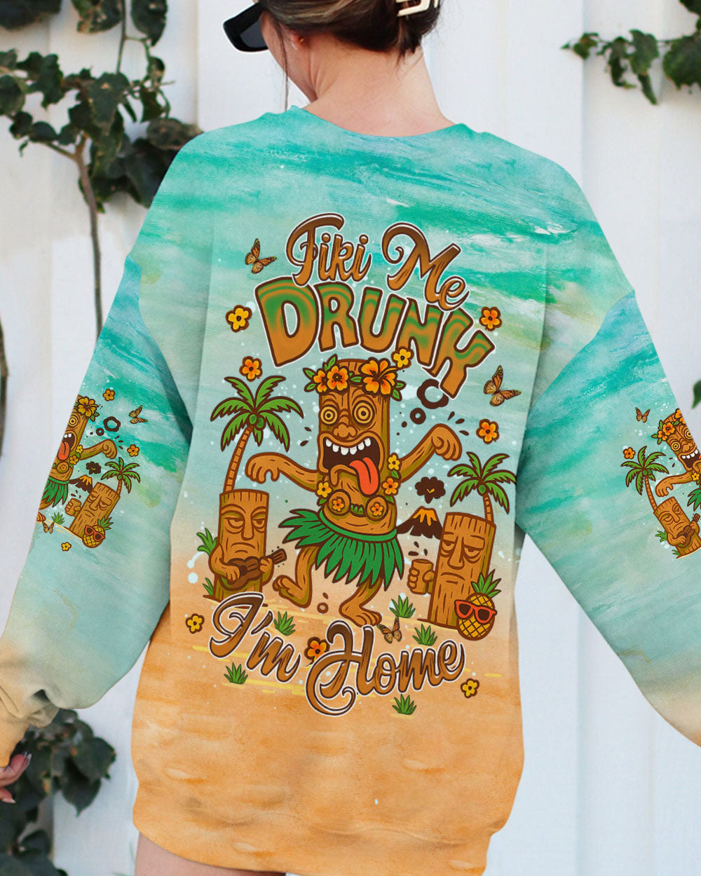 BLISSCORNERS TIKI ME DRUNK I'M HOME ALL OVER PRINT