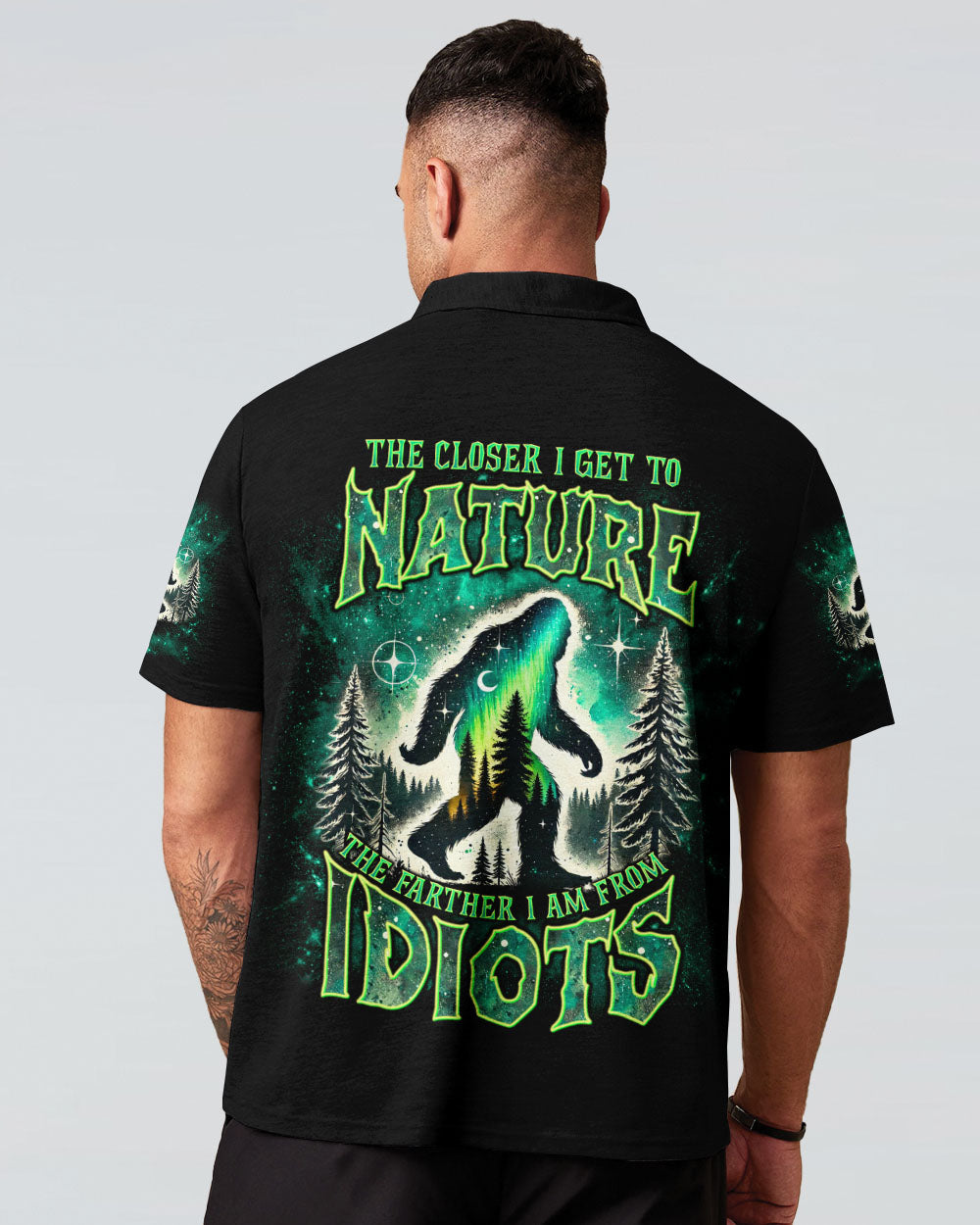 BLISSCORNERS (HOT DEAL) THE CLOSER I GET TO NATURE BIGFOOT ALL OVER PRINT -TLNT1111243