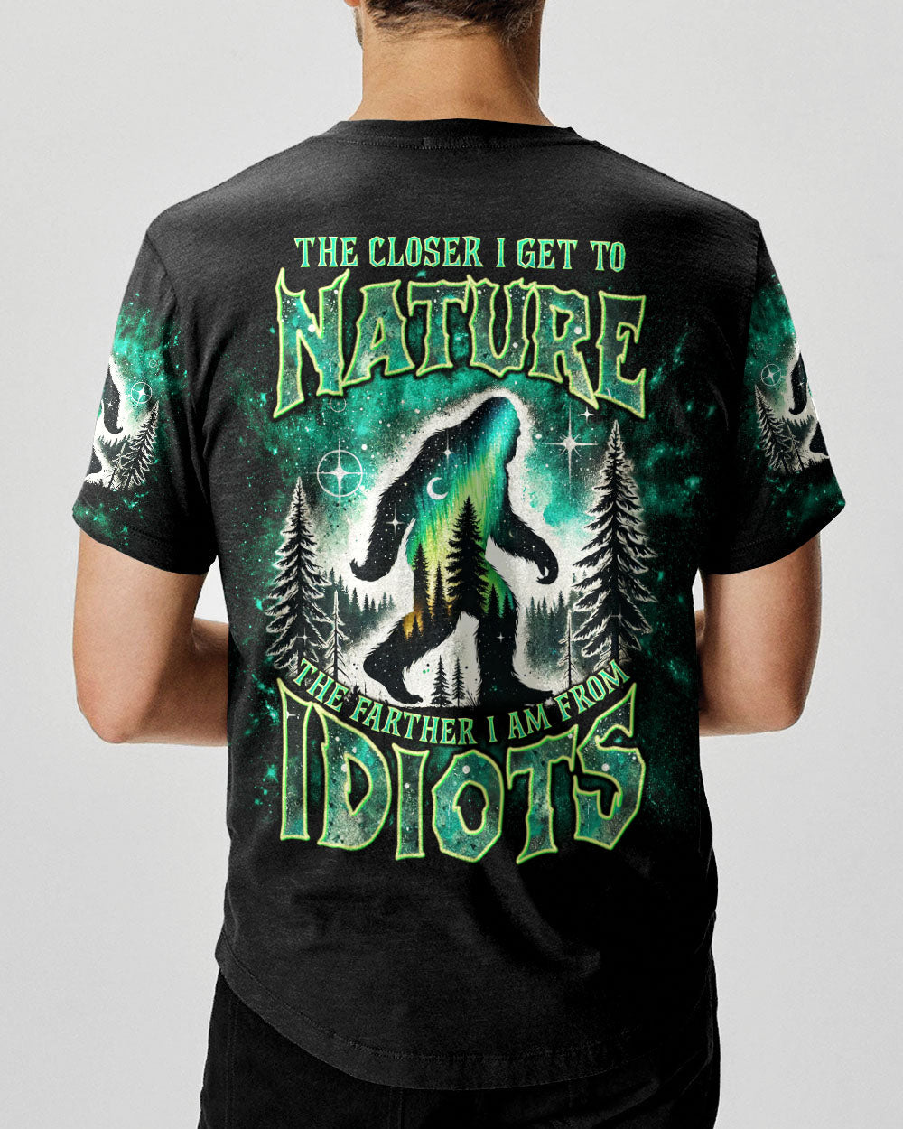 BLISSCORNERS THE CLOSER I GET TO NATURE BIGFOOT ALL OVER PRINT -  TLNT1111243