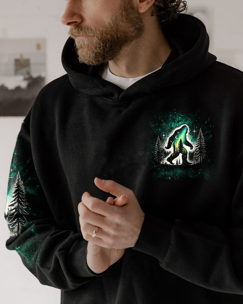 BLISSCORNERS (HOT DEAL) THE CLOSER I GET TO NATURE BIGFOOT ALL OVER PRINT -TLNT1111243