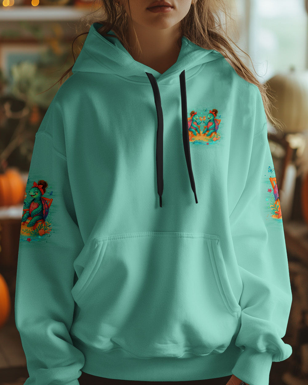 BLISSCORNERS SOME GIRLS ARE JUST BORN TURTLE ALL OVER PRINT