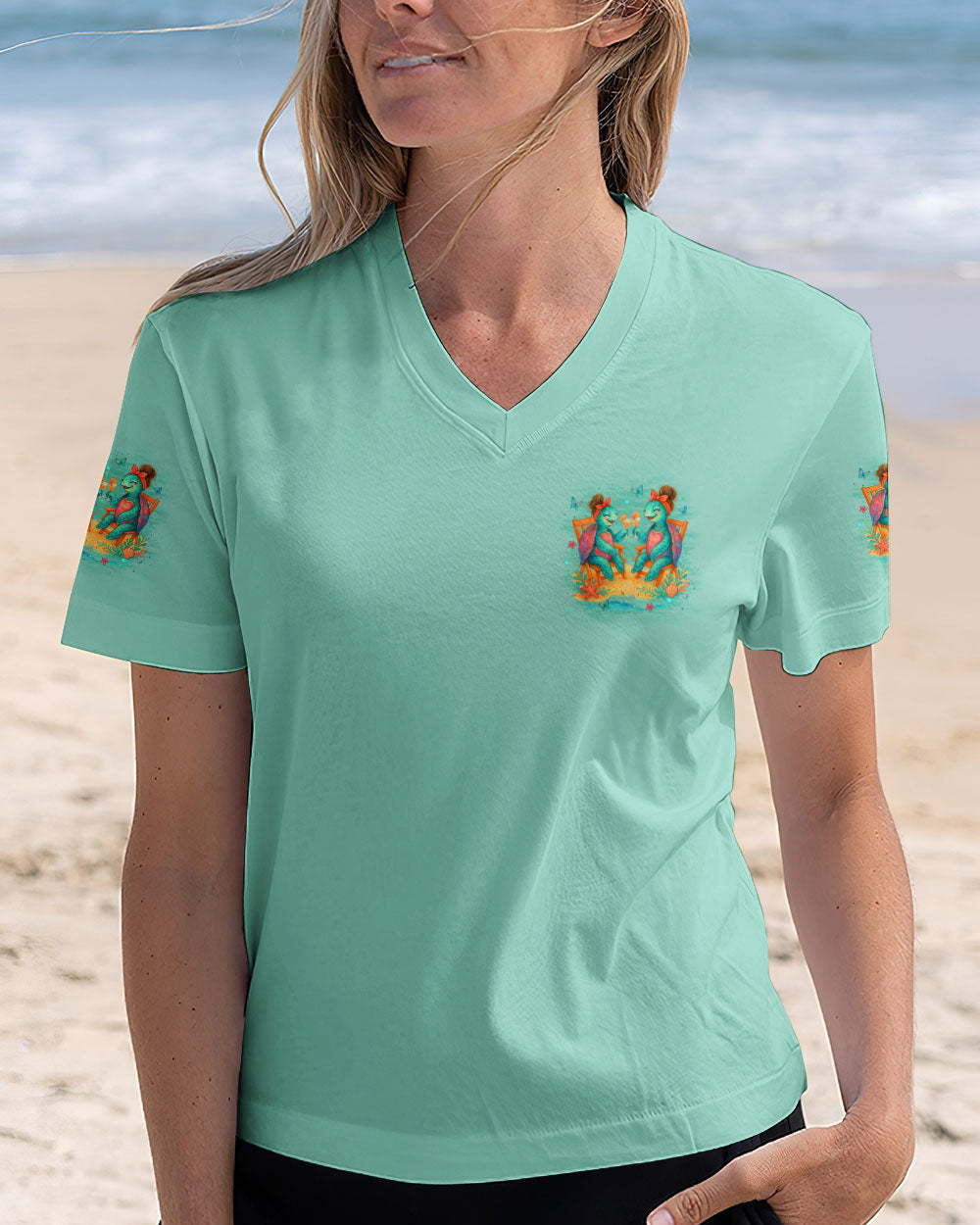 BLISSCORNERS SOME GIRLS ARE JUST BORN TURTLE ALL OVER PRINT