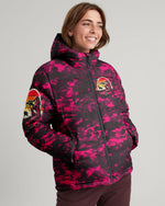 BLISSCORNERS PRETTY IN PINK HUNTING CAMO PUFFER JACKET