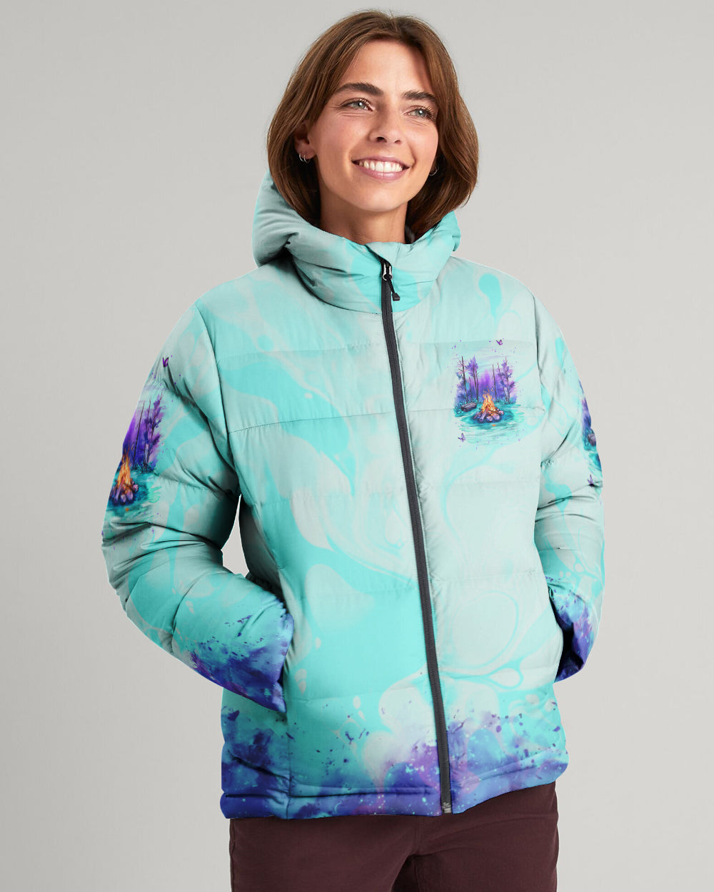 BLISSCORNERS MAKING MEMORIES ONE CAMPFIRE AT A TIME PUFFER JACKET