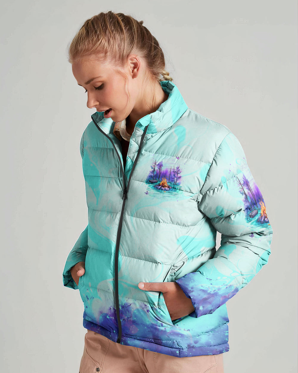 BLISSCORNERS MAKING MEMORIES ONE CAMPFIRE AT A TIME PUFFER JACKET