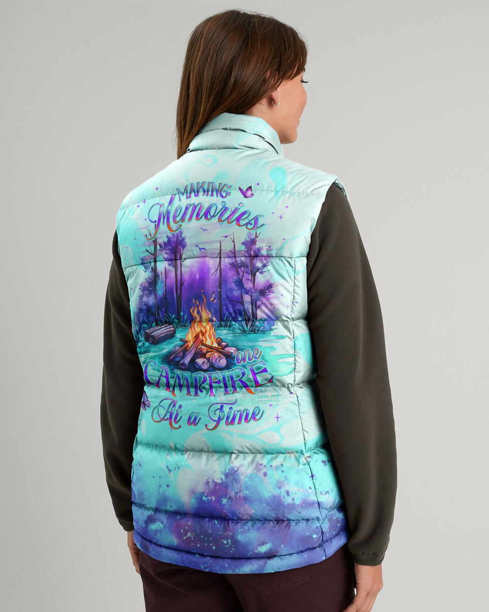 BLISSCORNERS MAKING MEMORIES ONE CAMPFIRE AT A TIME PUFFER JACKET