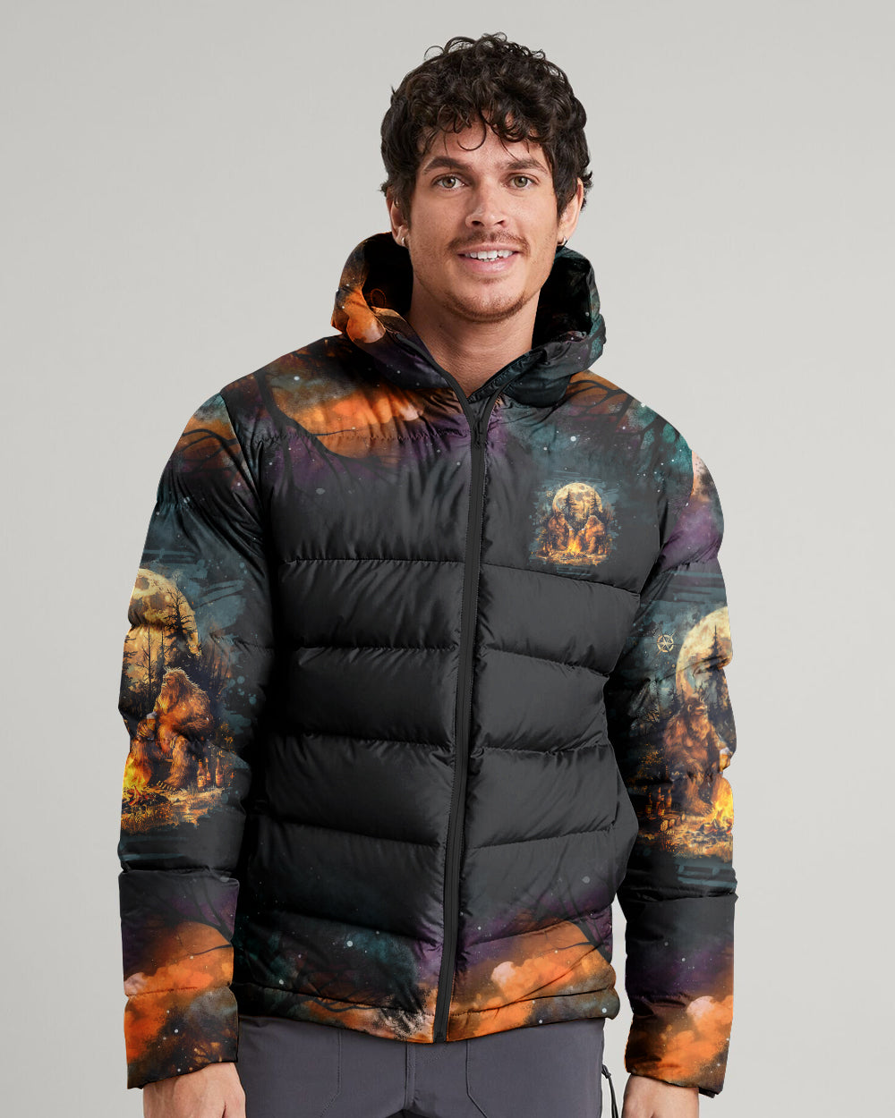 BLISSCORNERS MAKING MEMORIES ONE CAMPFIRE AT A TIME BIGFOOT PUFFER JACKET