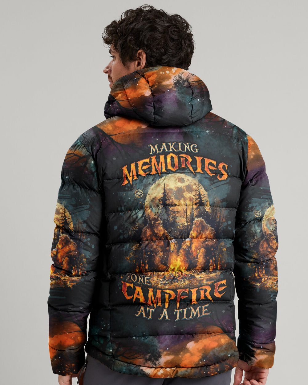 BLISSCORNERS MAKING MEMORIES ONE CAMPFIRE AT A TIME BIGFOOT PUFFER JACKET