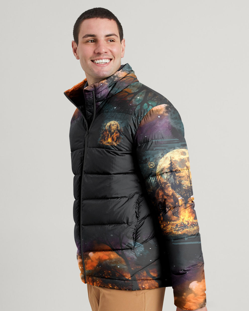 BLISSCORNERS MAKING MEMORIES ONE CAMPFIRE AT A TIME BIGFOOT PUFFER JACKET