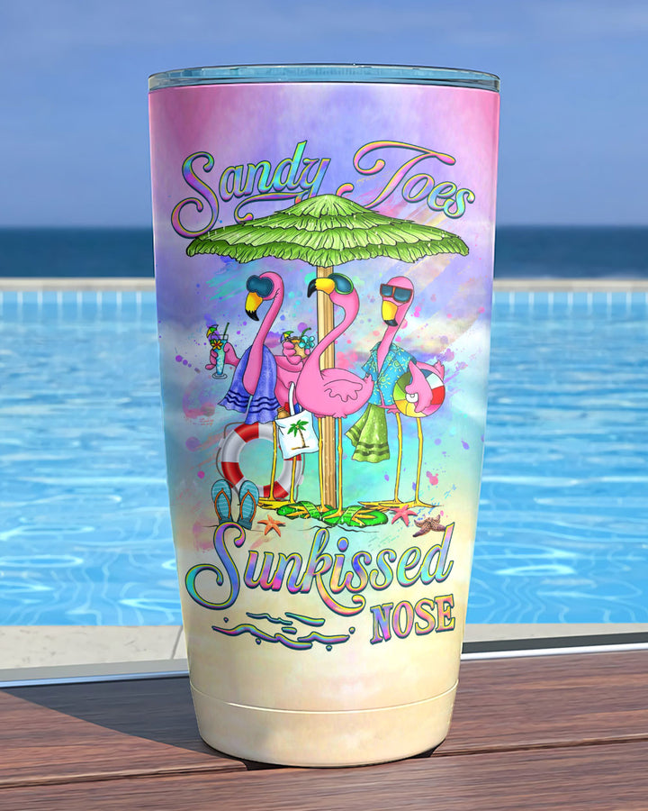 BLISSCORNERS SANDY TOES SUNKISSED NOSE FLAMINGO TUMBLER - YHHG0707234