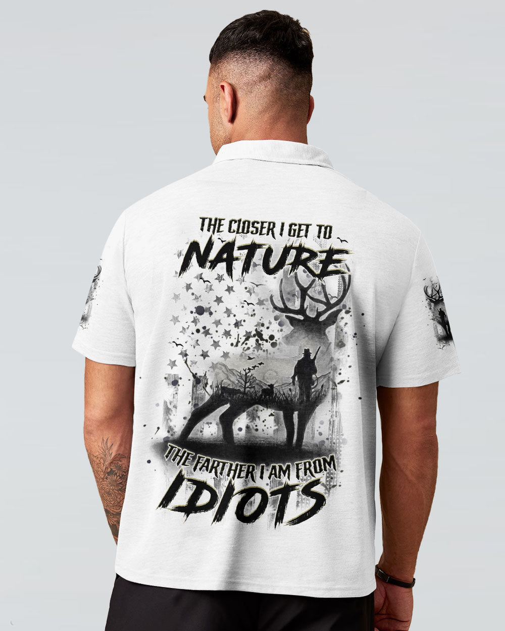 BLISSCORNERS THE CLOSER I GET TO NATURE DEER ALL OVER PRINT