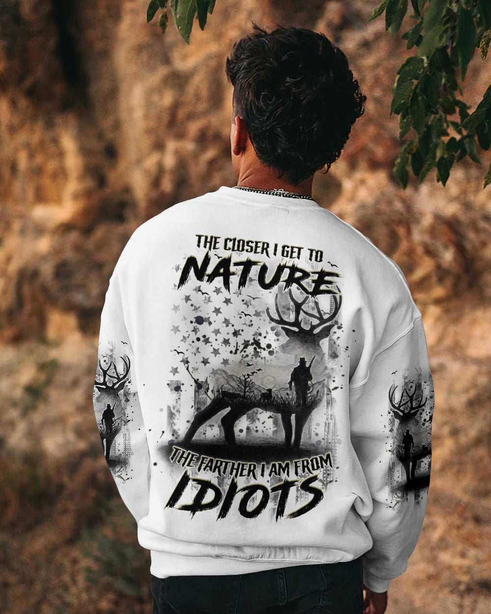 BLISSCORNERS THE CLOSER I GET TO NATURE DEER ALL OVER PRINT