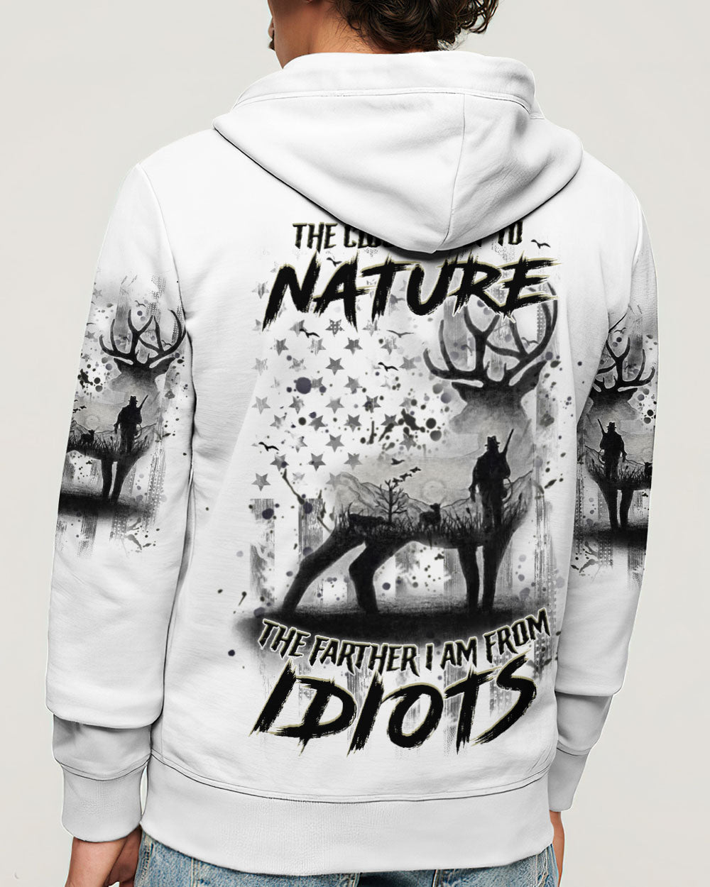 BLISSCORNERS THE CLOSER I GET TO NATURE DEER ALL OVER PRINT