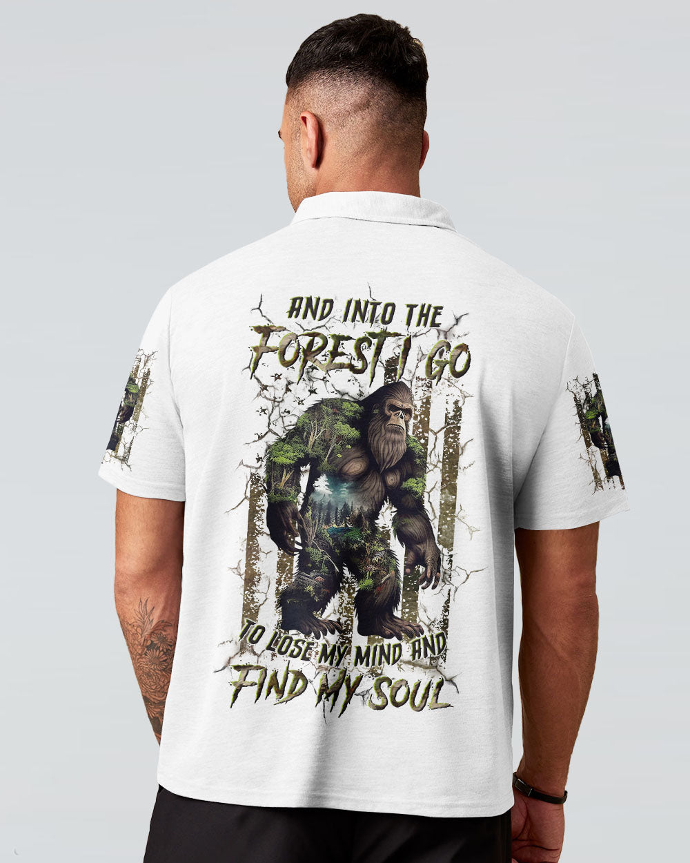 BLISSCORNERS AND INTO THE FOREST I GO BIGFOOT ALL OVER PRINT
