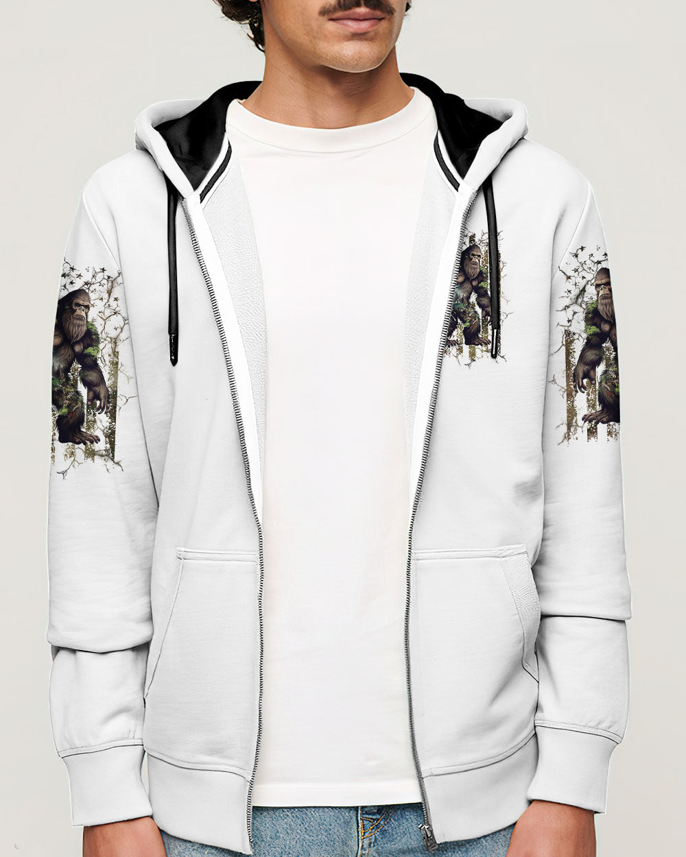 BLISSCORNERS AND INTO THE FOREST I GO BIGFOOT ALL OVER PRINT