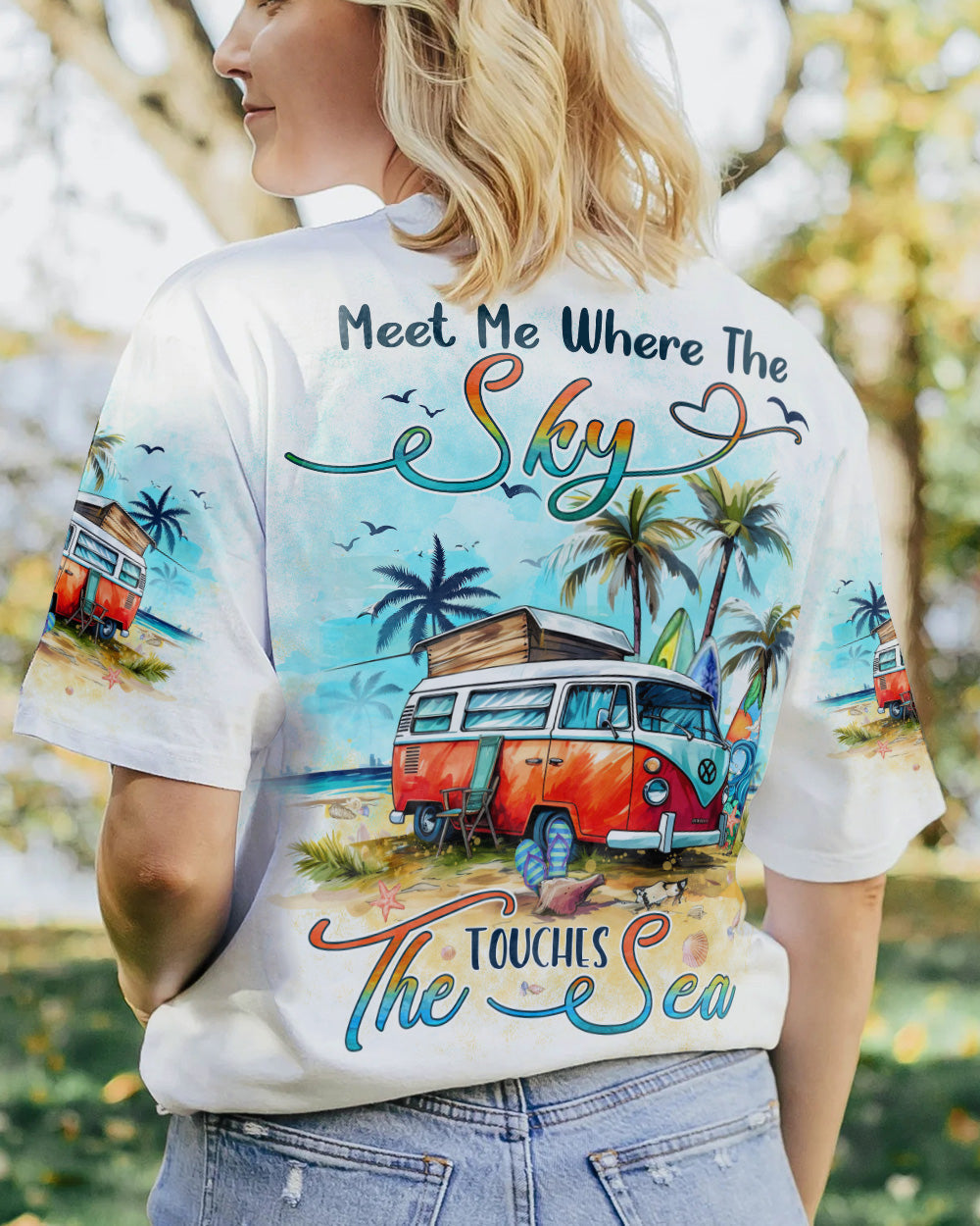 BLISSCORNERS MEET ME WHERE THE SKY TOUCHES THE SEA ALL OVER PRINT