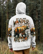 BLISSCORNERS NOT ALL WHO WANDER ARE LOST BEAR HUNTING ALL OVER PRINT