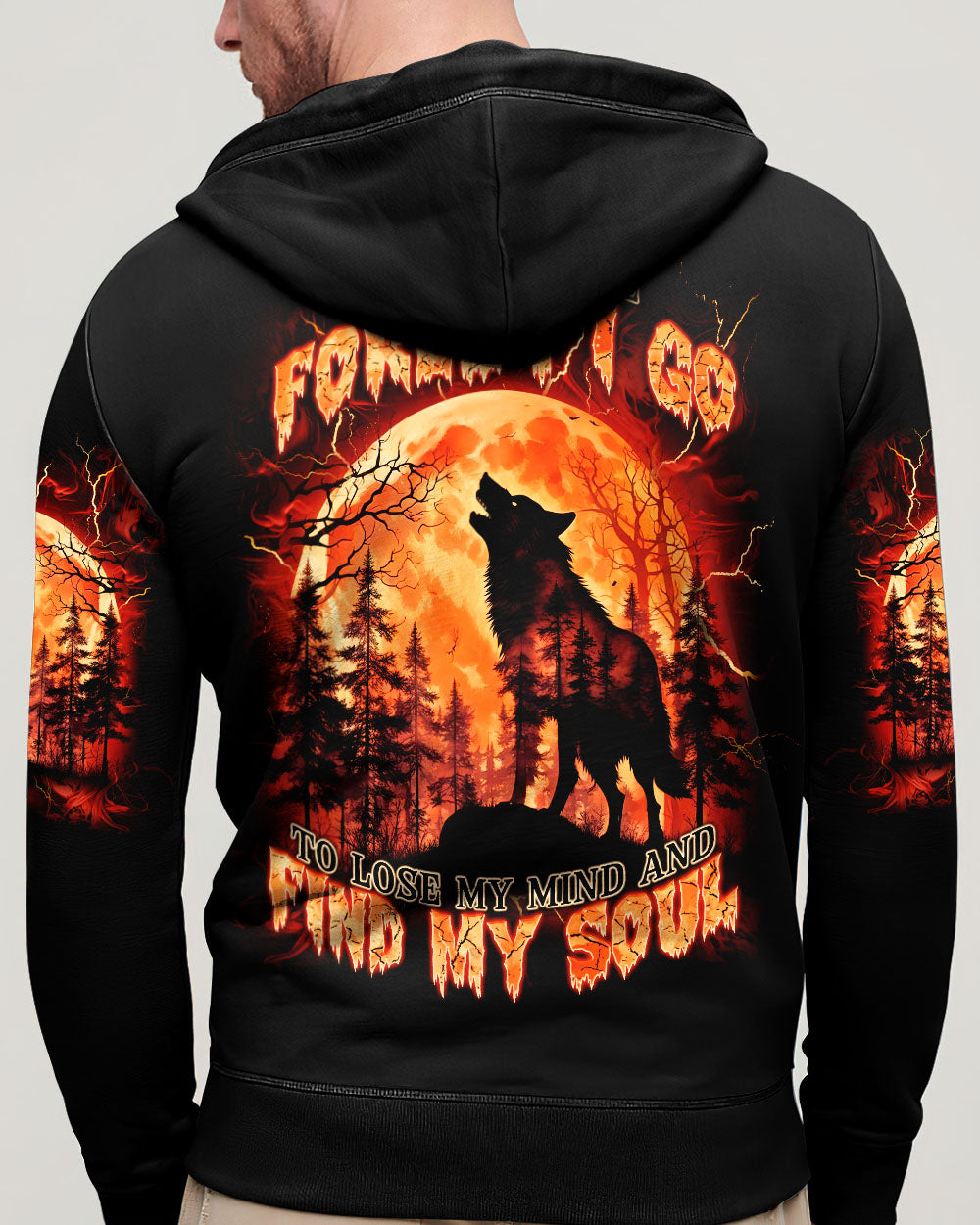 BLISSCORNERS AND INTO THE FOREST I GO WOLF ALL OVER PRINT