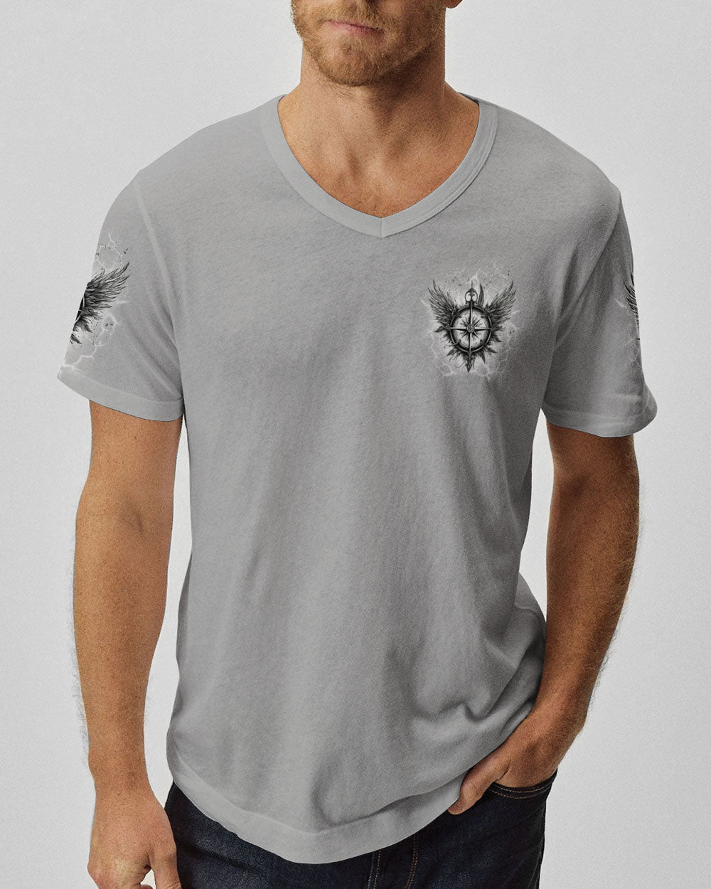 BLISSCORNERS NOT ALL WHO WANDER ARE LOST COMPASS ALL OVER PRINT