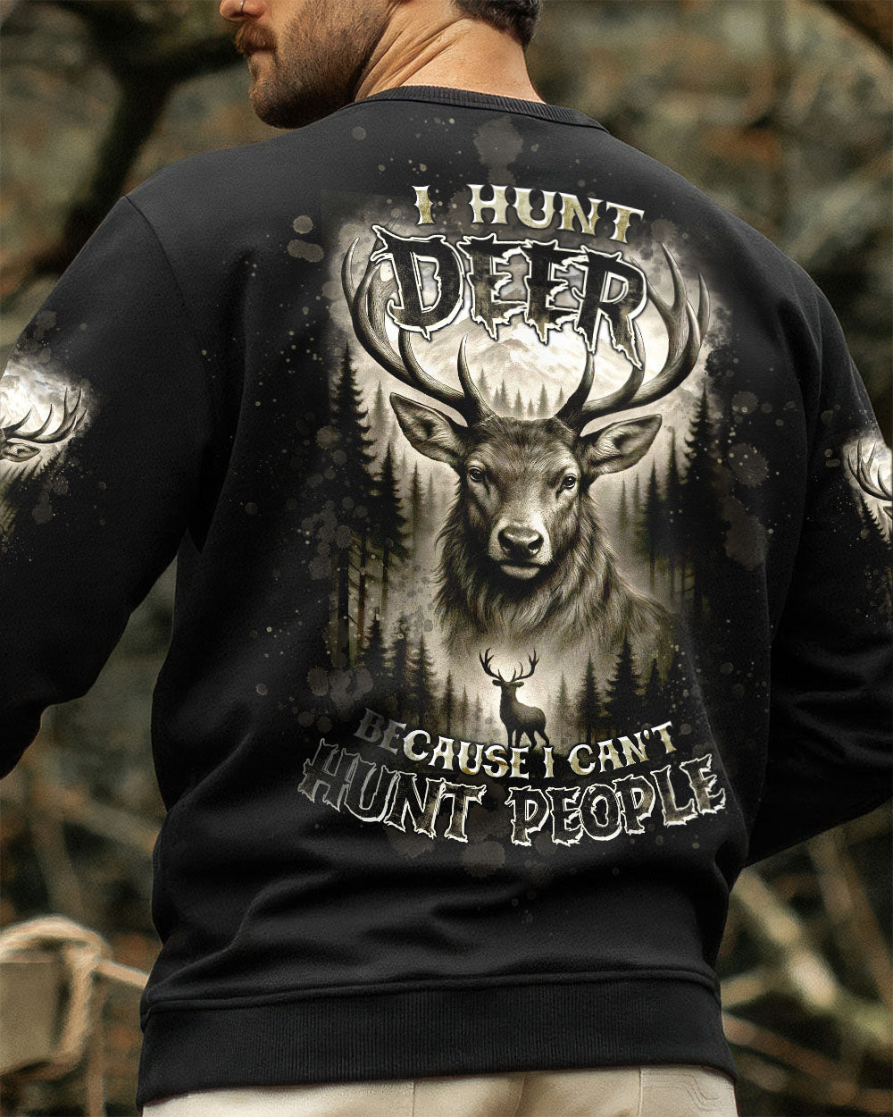 BLISSCORNERS I HUNT DEER HUNTING ALL OVER PRINT