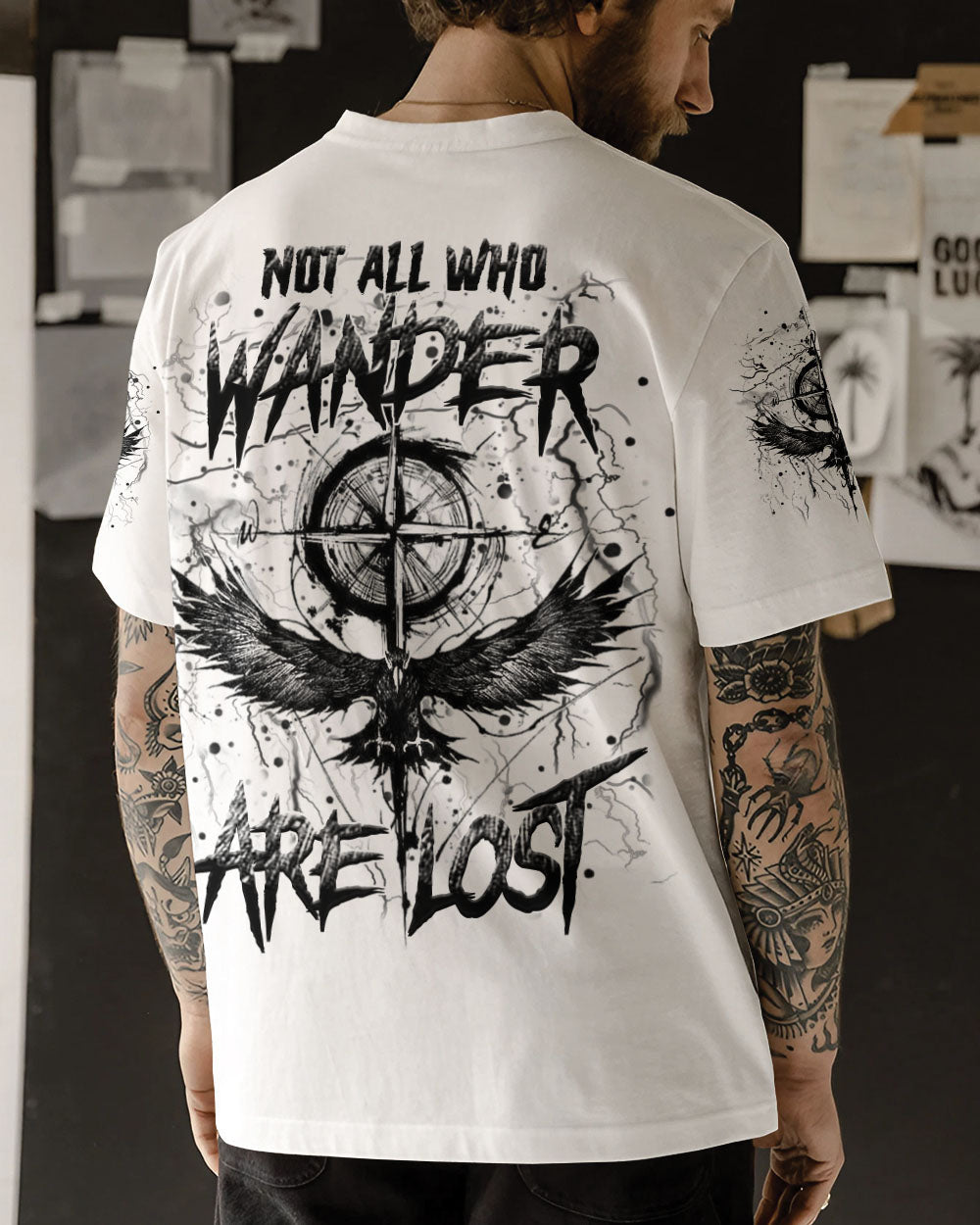 BLISSCORNERS NOT ALL WHO WANDER ARE LOST ALL OVER PRINT
