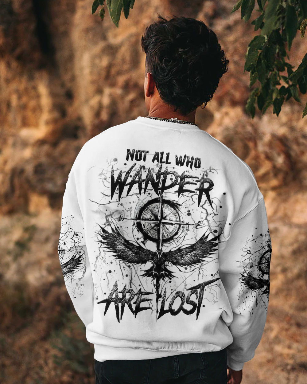 BLISSCORNERS NOT ALL WHO WANDER ARE LOST ALL OVER PRINT