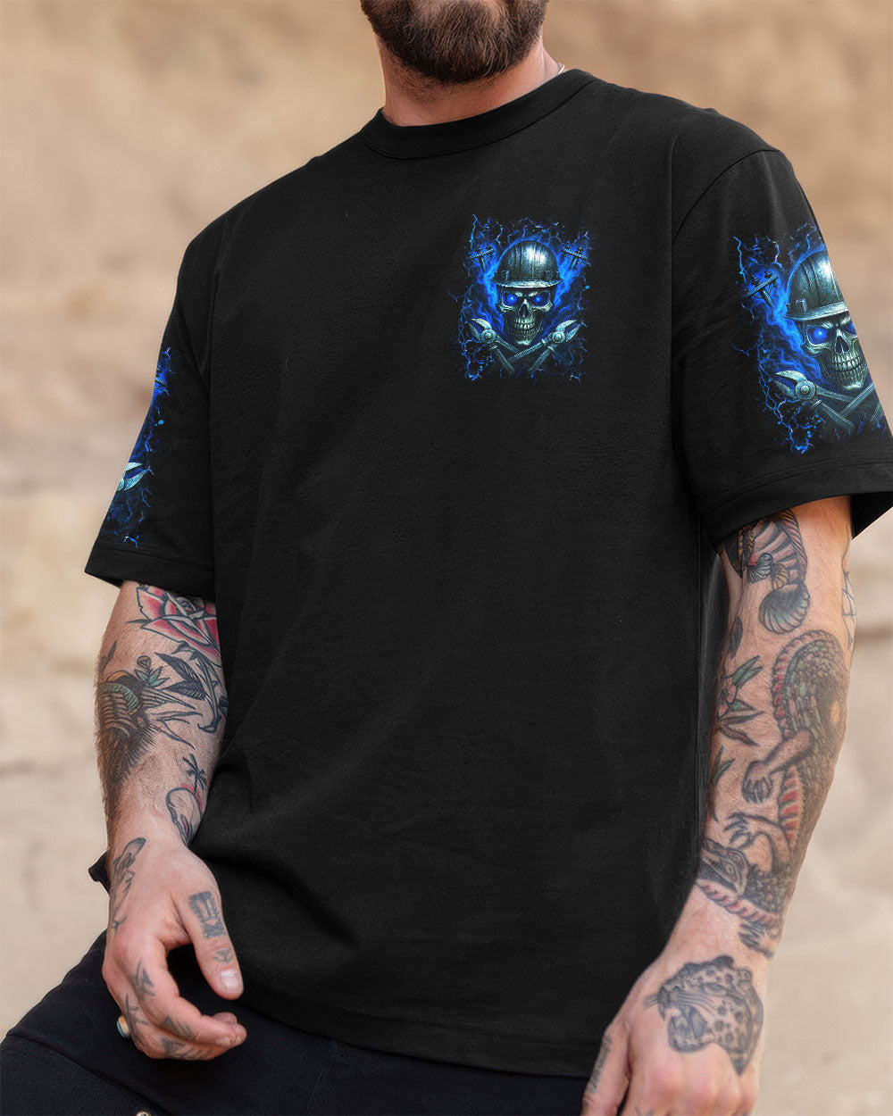 BLISSCORNERS IF YOU DON'T LIKE TRUCKERS SKULL ALL OVER PRINT