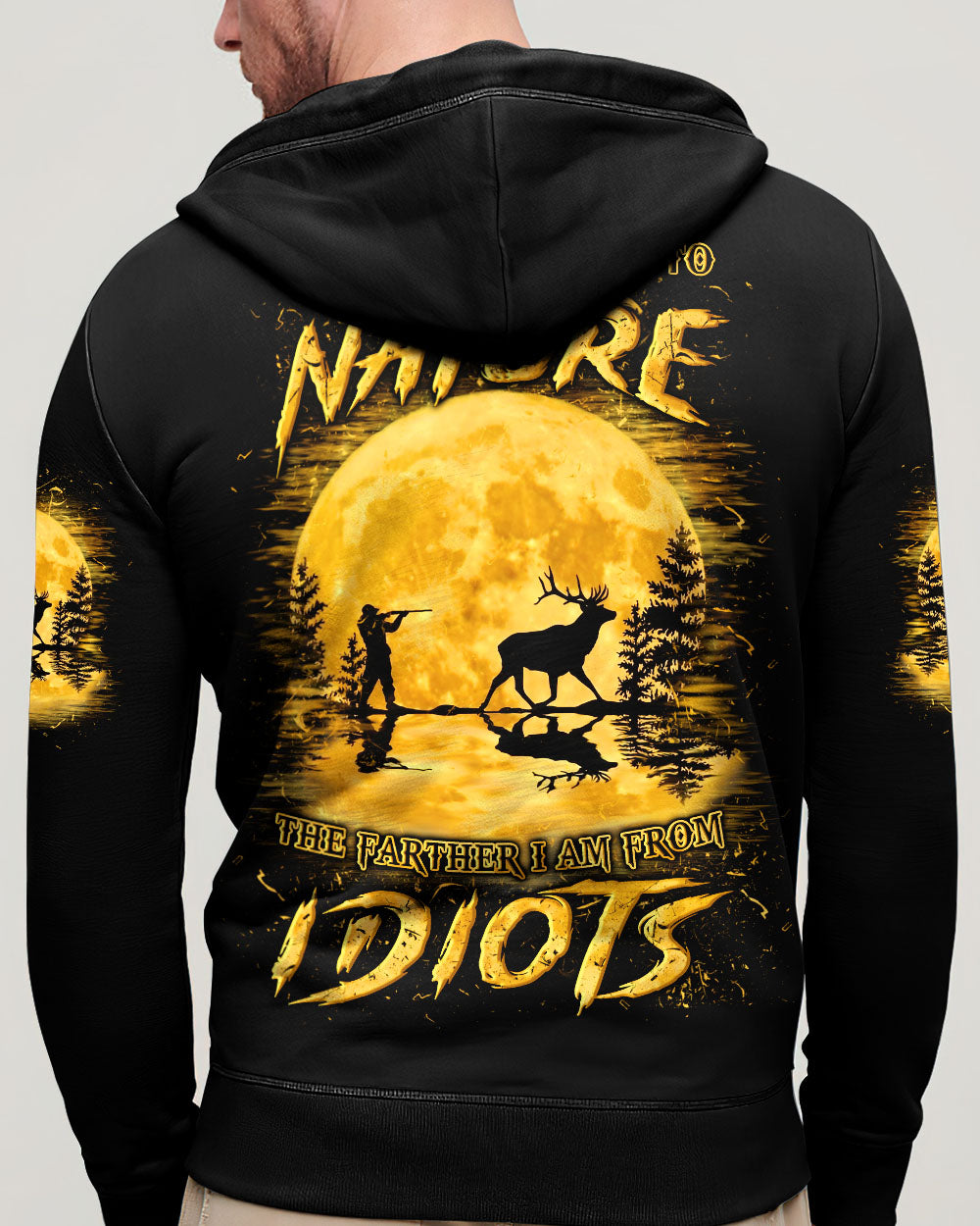 BLISSCORNERS THE CLOSER I GET TO NATURE HUNTING DEER ALL OVER PRINT