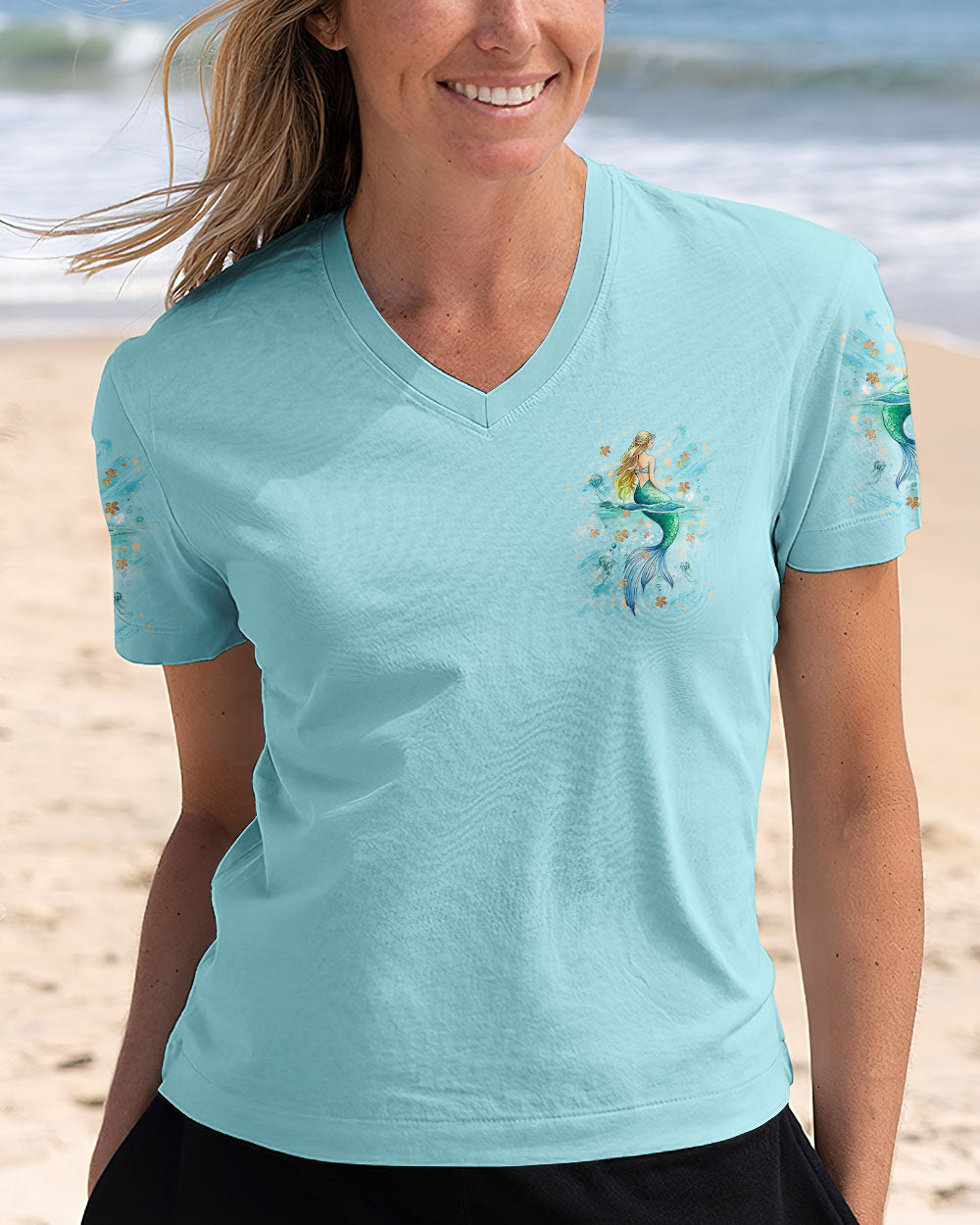 BLISSCORNERS SHE IS A MERMAID ALL OVER PRINT