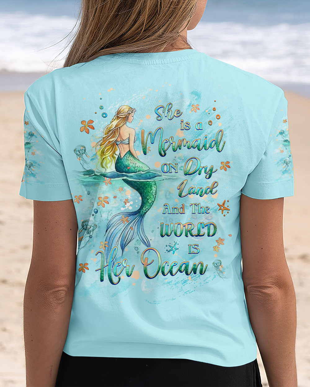 BLISSCORNERS SHE IS A MERMAID ALL OVER PRINT