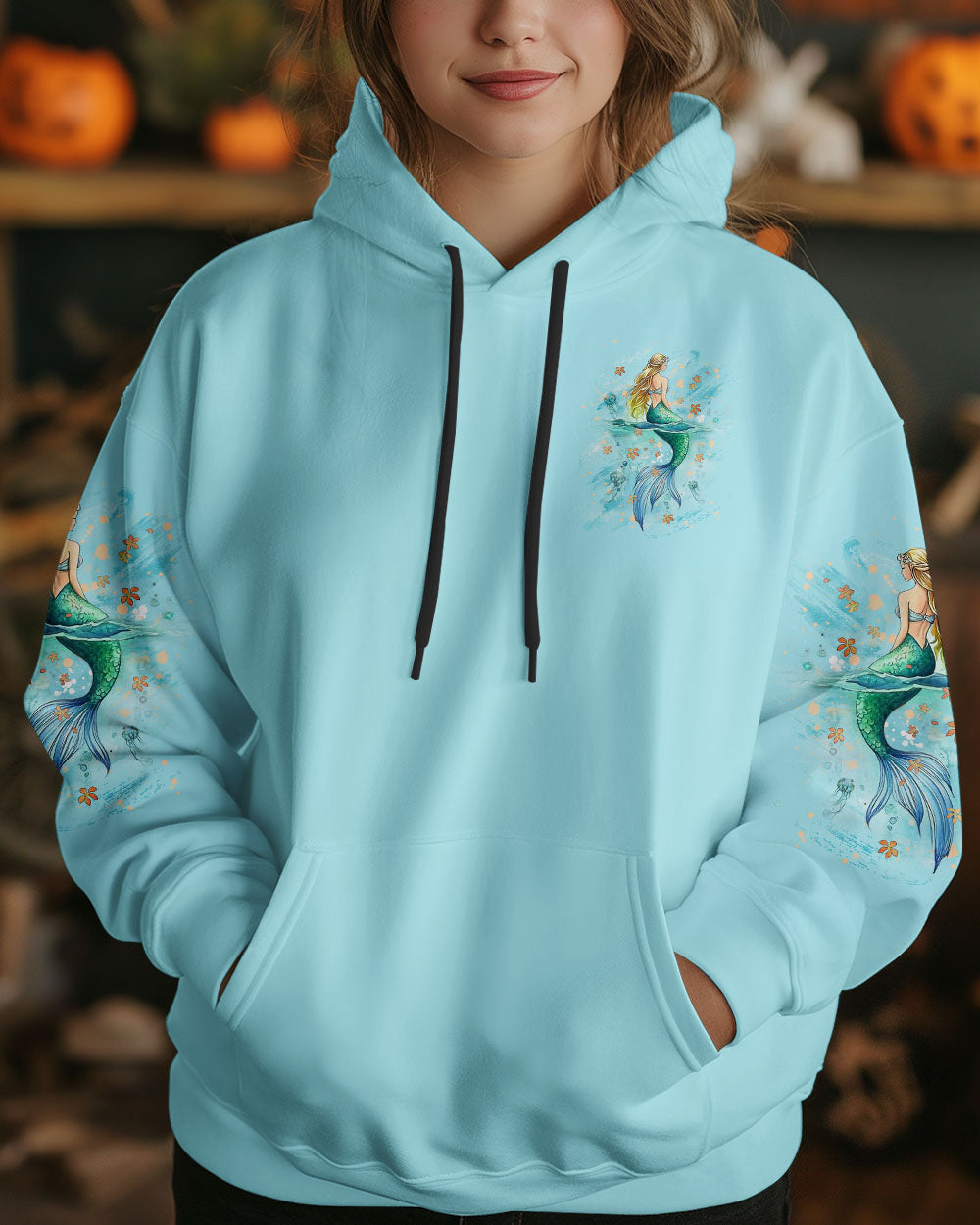 BLISSCORNERS SHE IS A MERMAID ALL OVER PRINT