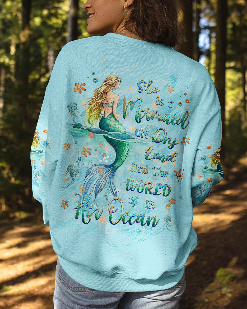 BLISSCORNERS SHE IS A MERMAID ALL OVER PRINT