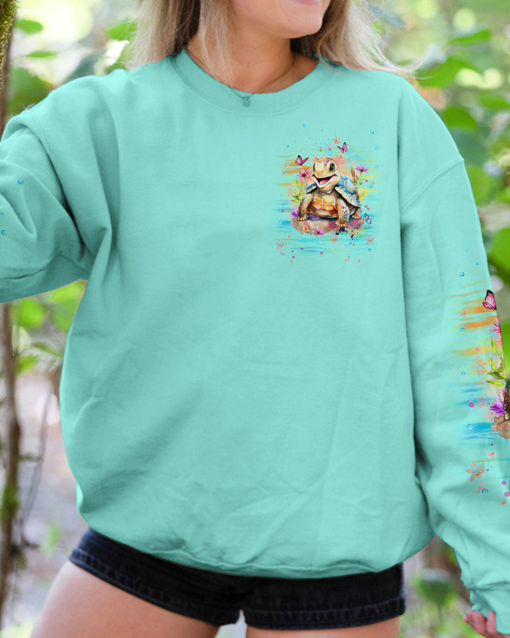 BLISSCORNERS DON'T WORRY BEACH HAPPY TURTLE ALL OVER PRINT