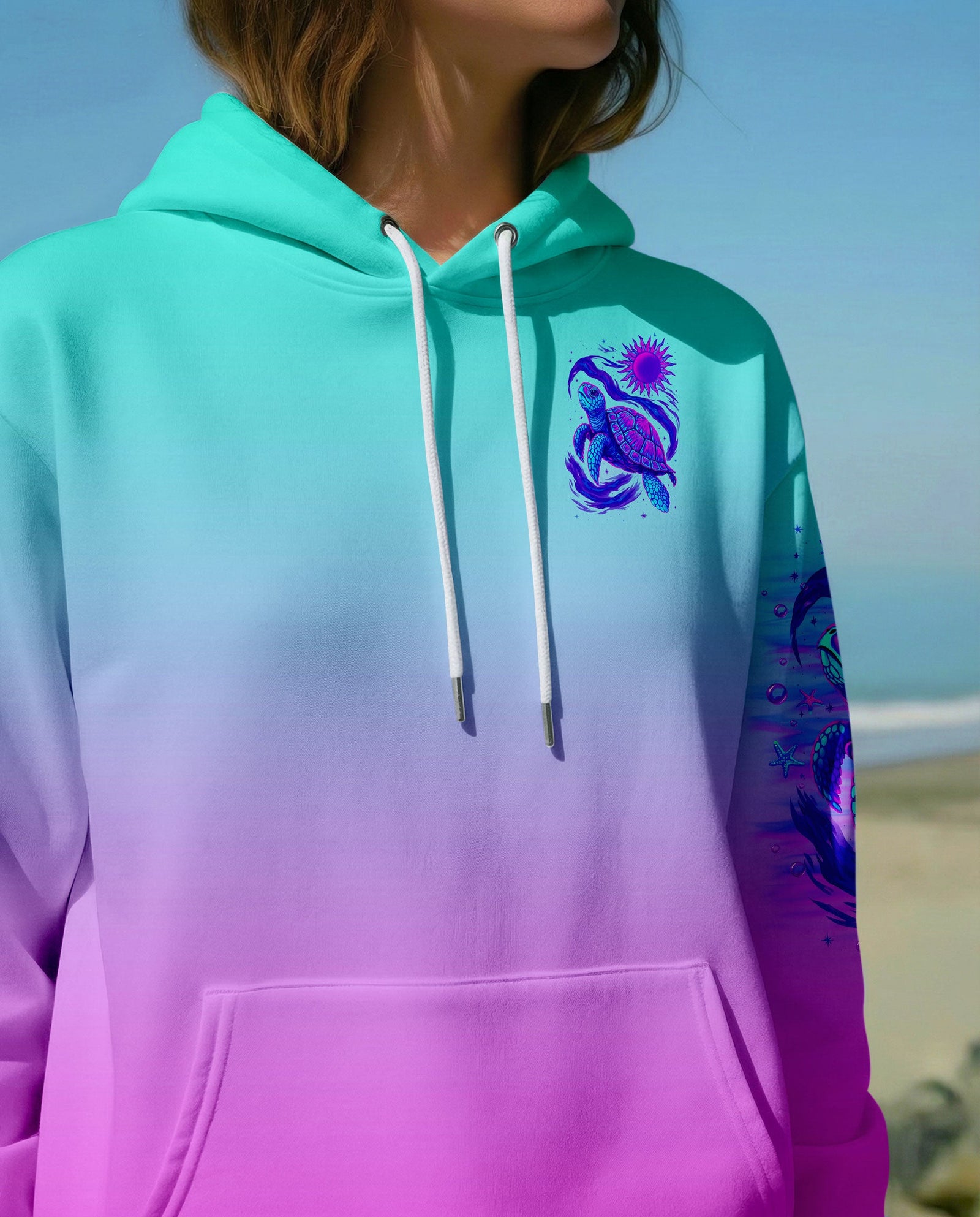 BLISSCORNERS SALTWATER HEALS EVERYTHING TURTLE ALL OVER PRINT