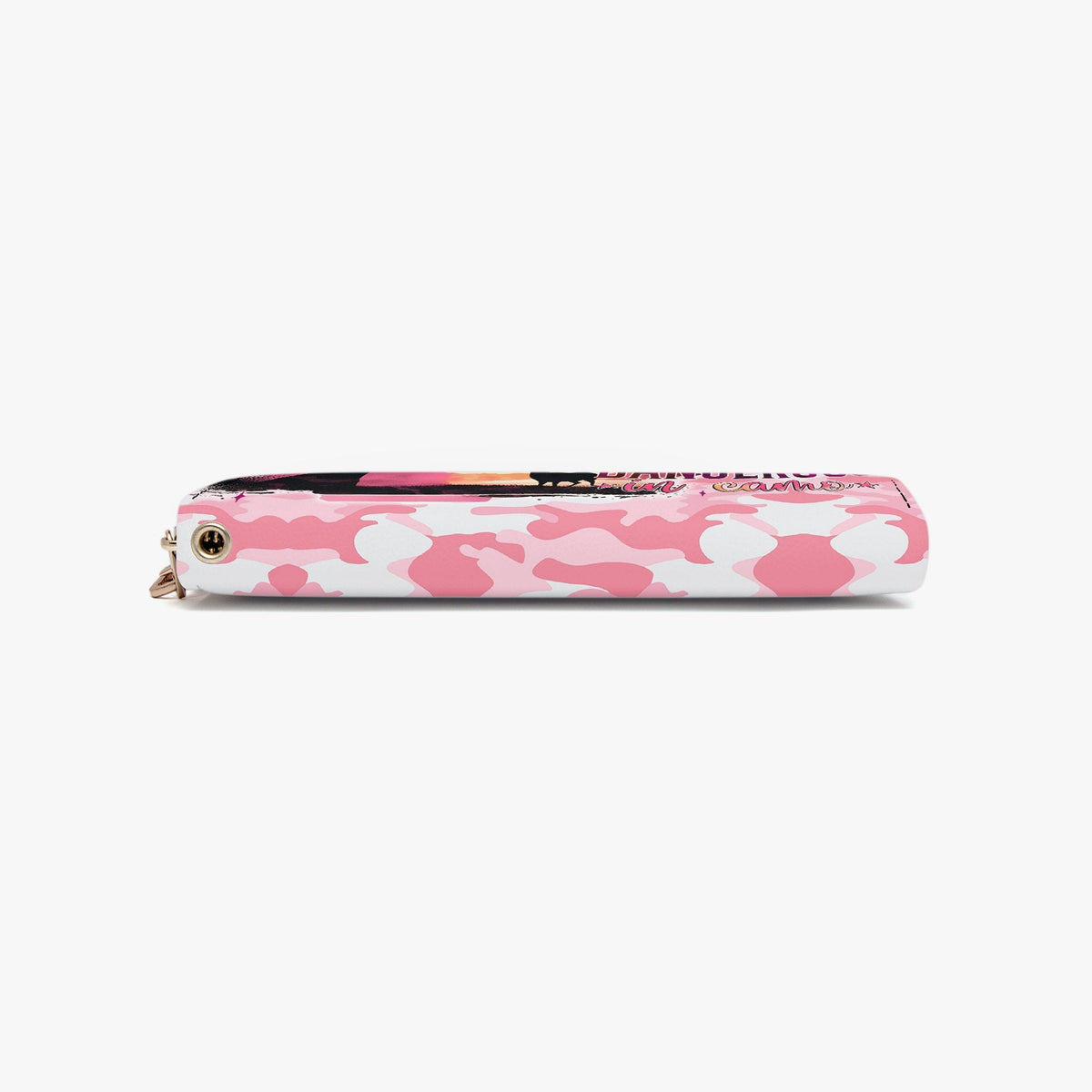 BLISSCORNERS PRETTY IN PINK HUNTING  ZIPPER LEATHER WALLET