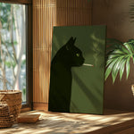 Blisscorners Black Cat Smoking Canvas Funny Retro Cat Wall Art3 LM2611