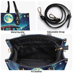 BLISSCORNERS CAMPING NIGHT LEATHER HANDBAG