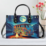 BLISSCORNERS CAMPING NIGHT LEATHER HANDBAG