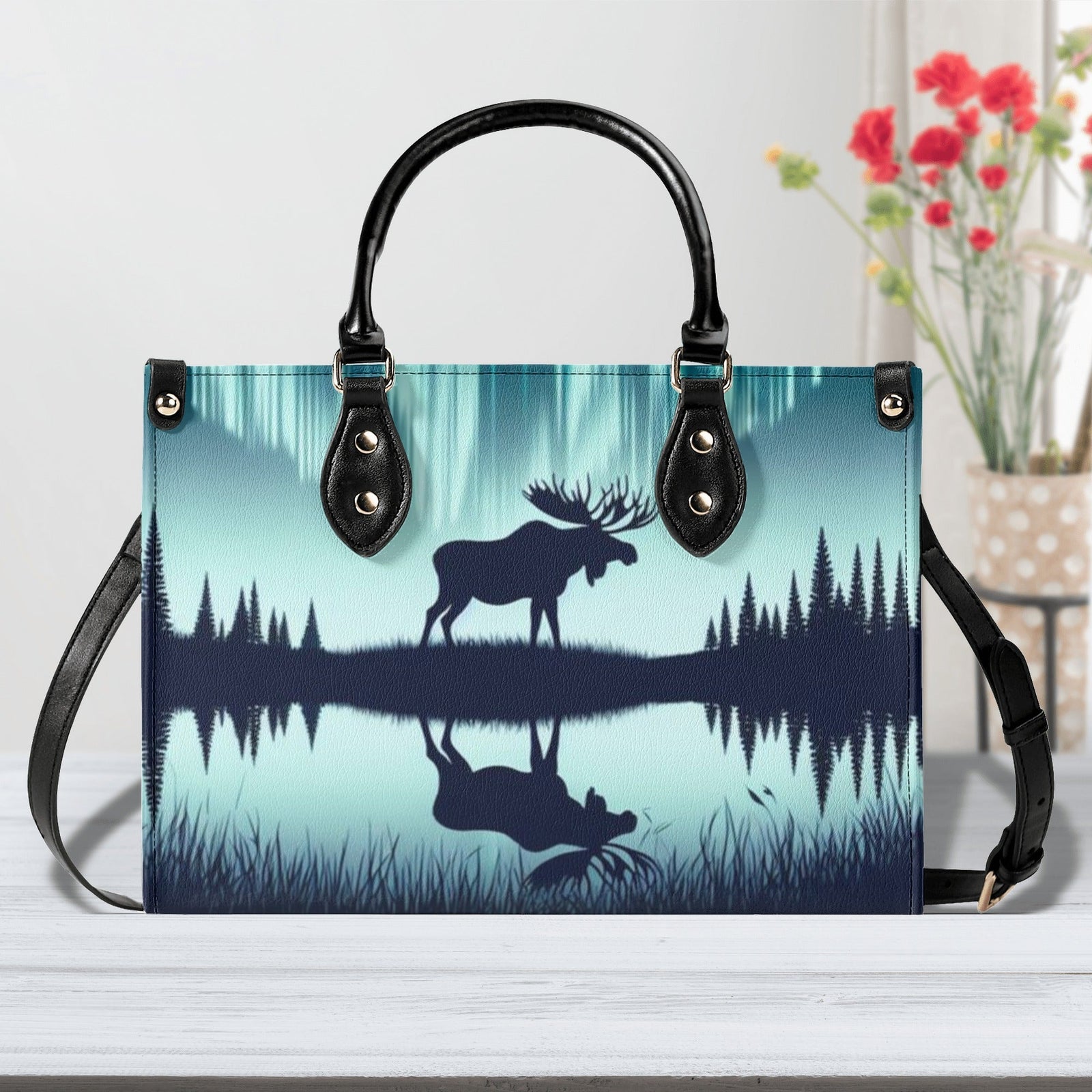 BLISSCORNERS DEER NATURE LEATHER HANDBAG