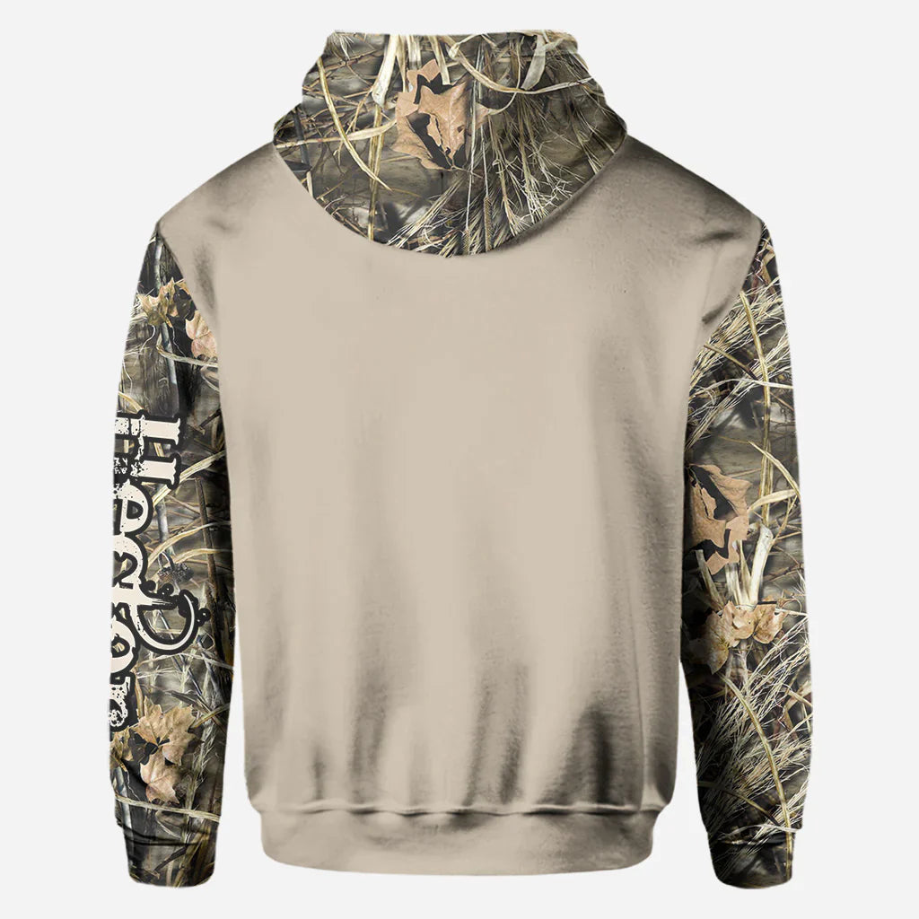 Blisscorners Buck Around And Find Out, Personalized Hunting All Over Shirt, Personalized 3D Hoodie For Hunting Lover