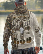 Blisscorners Blessed With Hunting Therapy From God Shirt, Personalized Hunting 3D Shirt