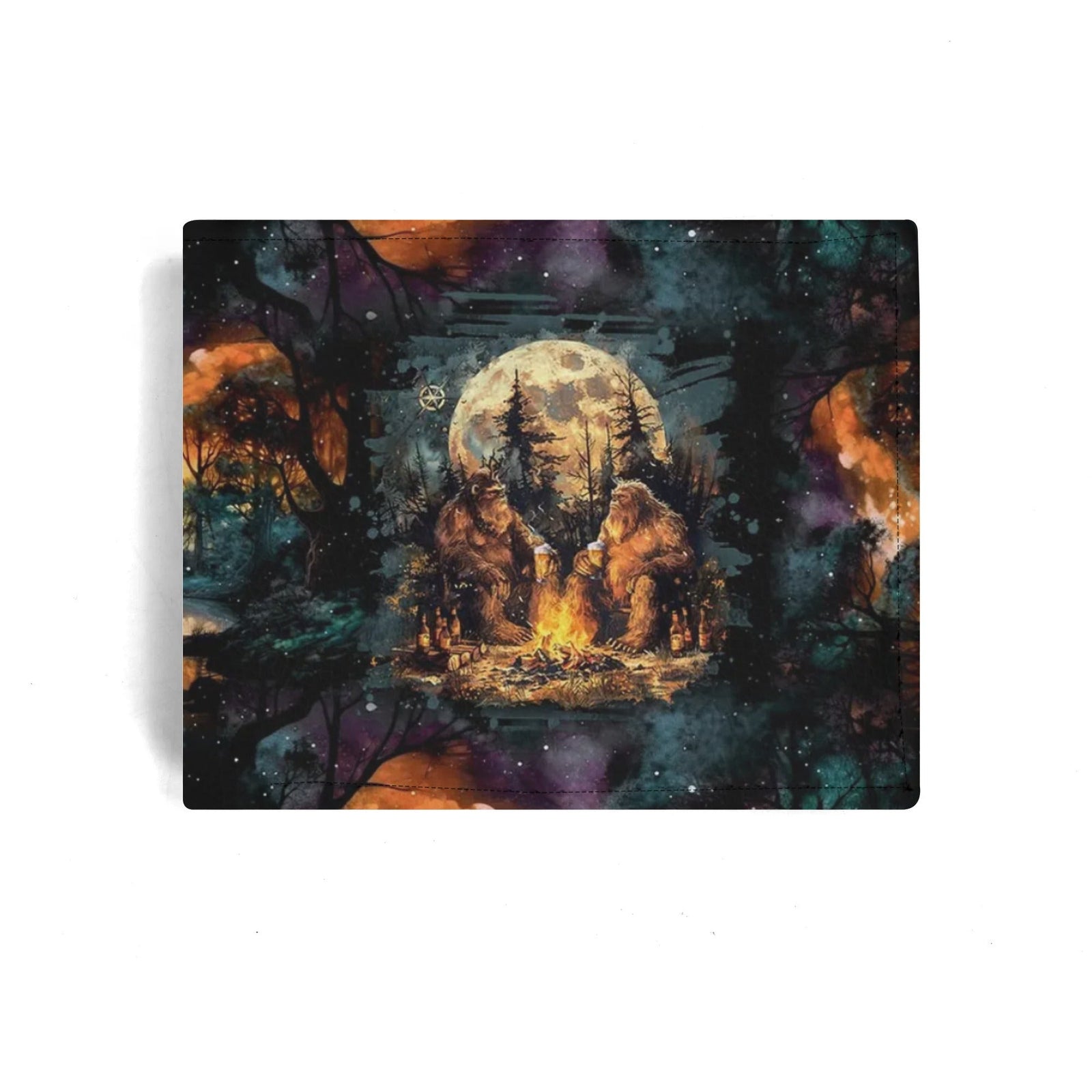 BLISSCORNERS MAKING MEMORIES ONE CAMPFIRE AT A TIME BIGFOOT LEATHER WALLET