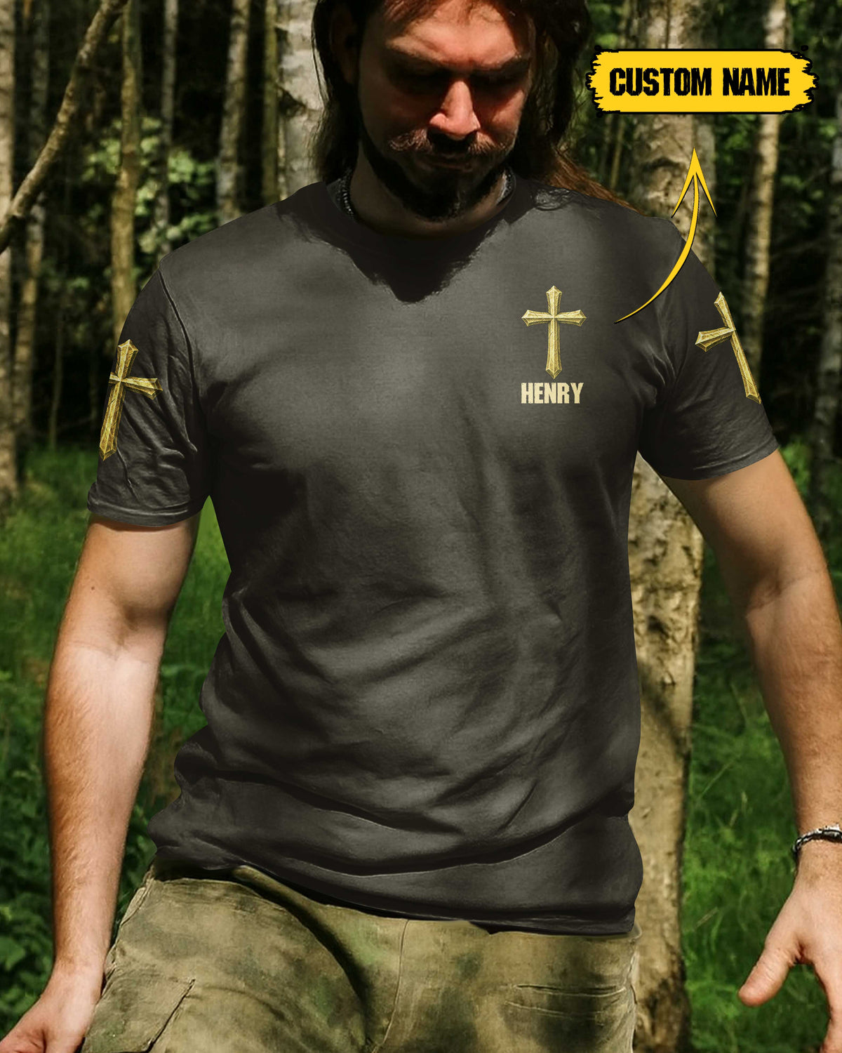 Blisscorners God is my Father Hunters are my brothers, Personalized Hunting 3D Shirt