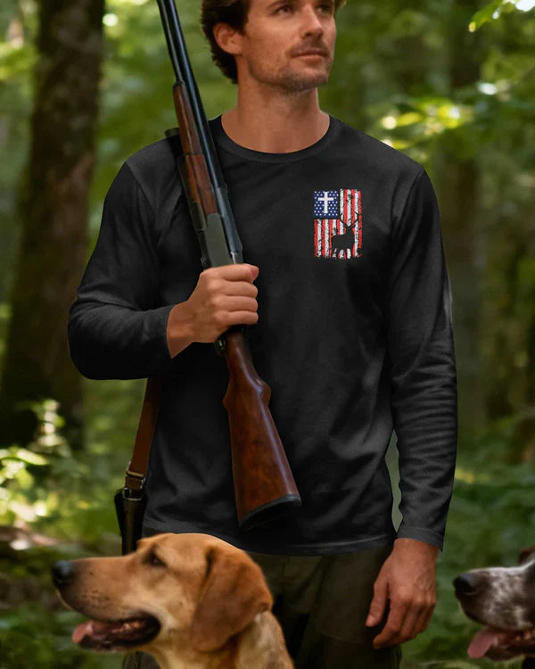 Blisscorners Hunting In My Veins Jesus In My Heart Shirt, Personalized Hunting 3D Shirt