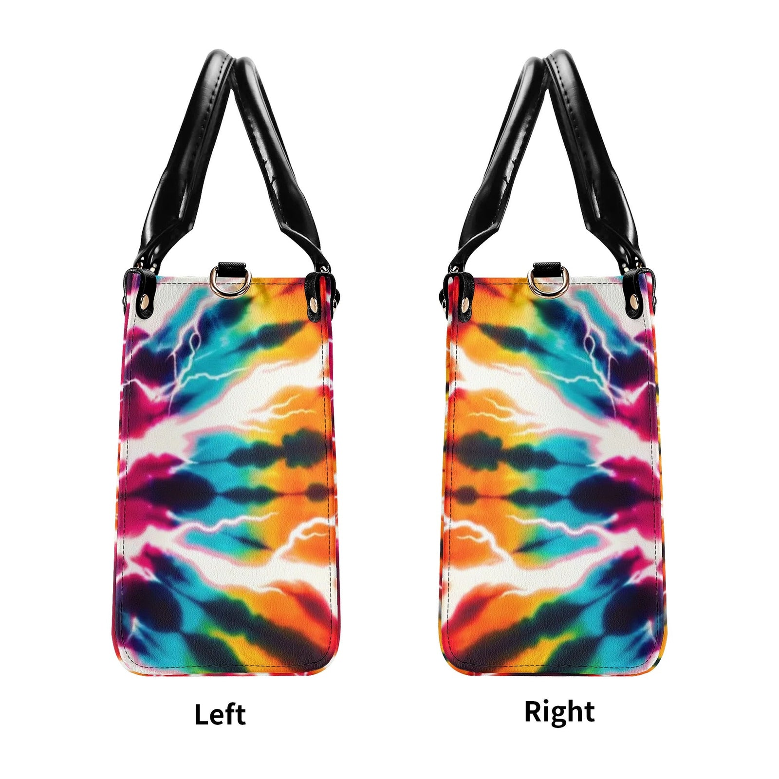 BLISSCORNERS REAPER ROSE TIE DYE LEATHER HANDBAG