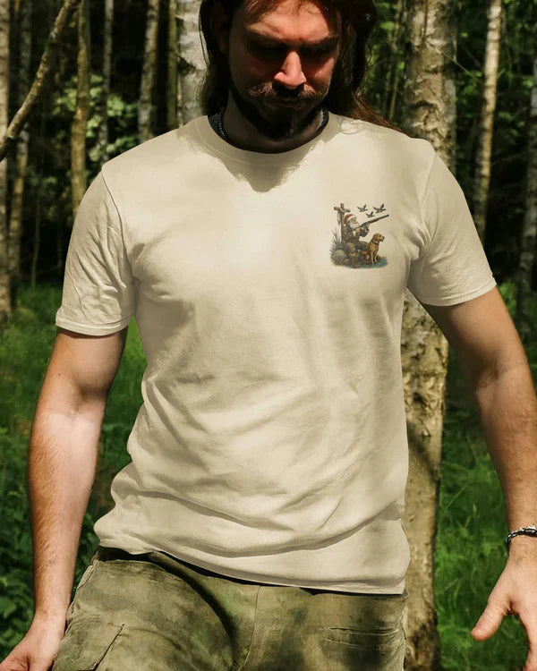 Blisscorners I've Got The Hunt In My Hands And The Cross In My Soul Shirt, Personalized Hunting 3D Shirt