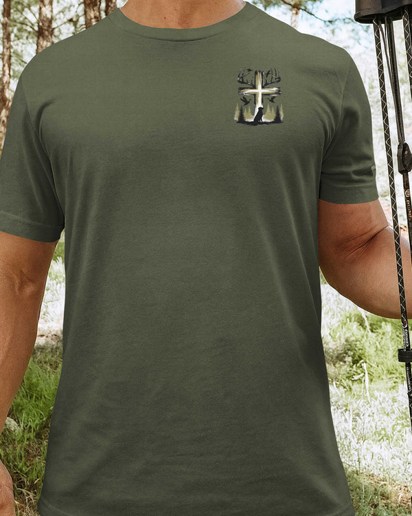 Blisscorners Jesus Said Go Hunting Shirt, Personalized Hunting 3D Shirt