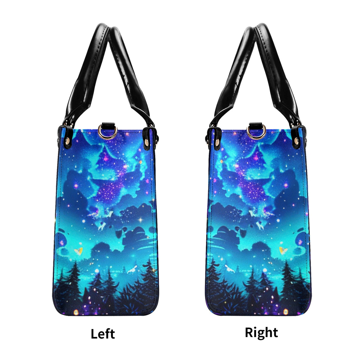 BLISSCORNERS AND INTO THE CAMPSITES I GO  LEATHER HANDBAG