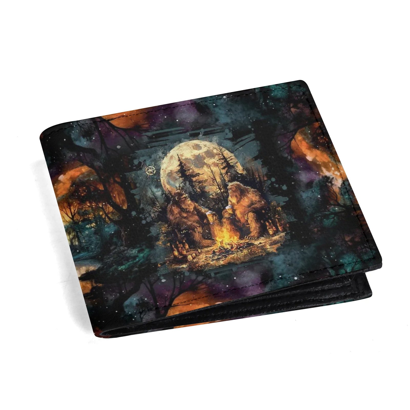 BLISSCORNERS MAKING MEMORIES ONE CAMPFIRE AT A TIME BIGFOOT LEATHER WALLET